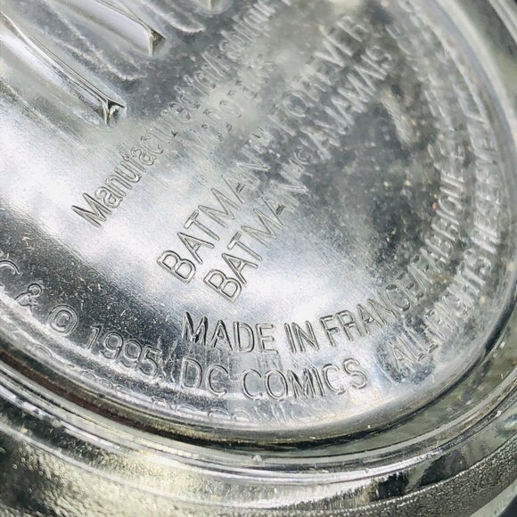 Vintage 1995 BATMAN FOREVER Movie Two Face McDonalds 3D Glass Mug: DC Comics - Picture 8 of 10